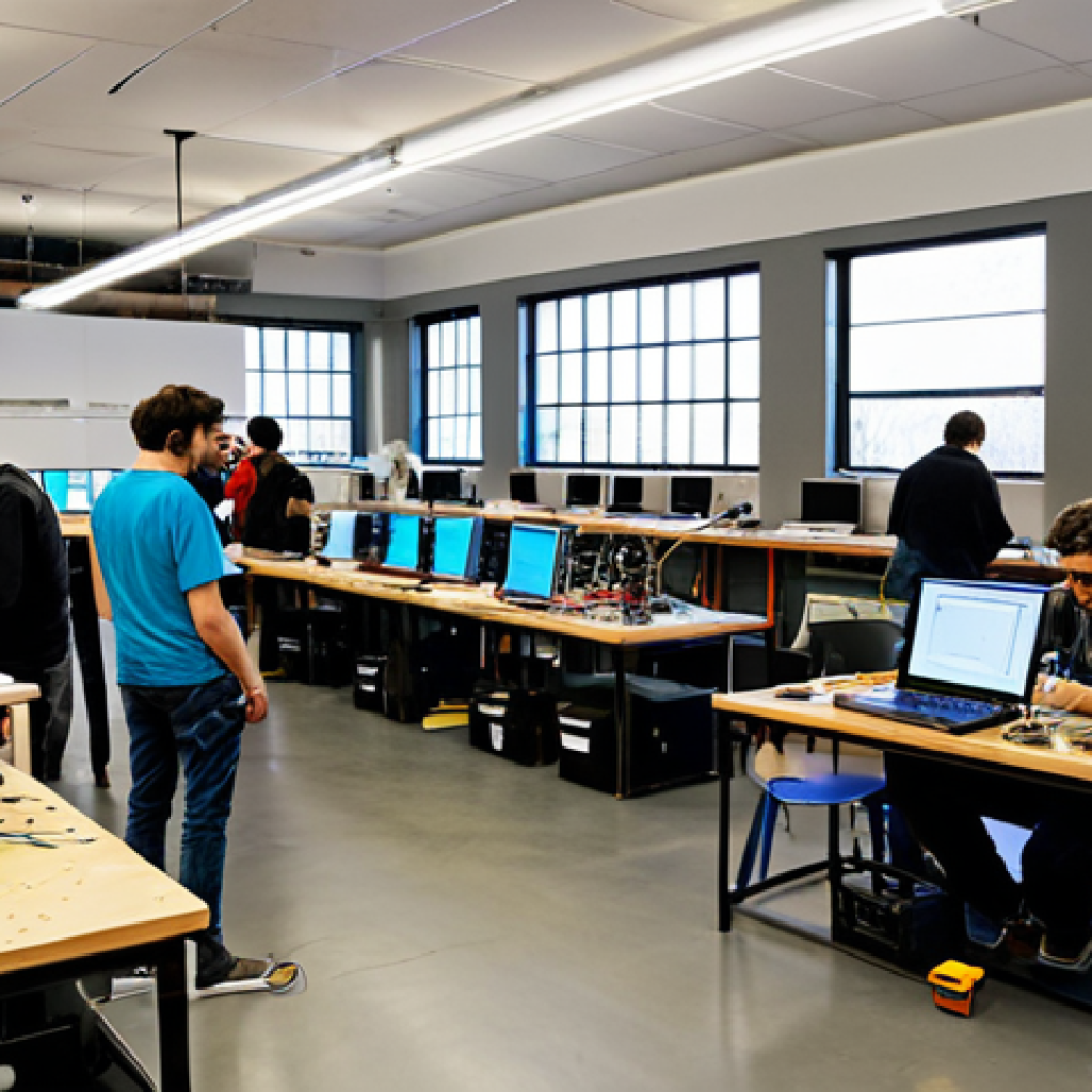 오픈소스 하드웨어에 대한 전문가 인터뷰 - Open Source Hardware Lab**

"A brightly lit, modern maker space filled with people of diverse ages w...