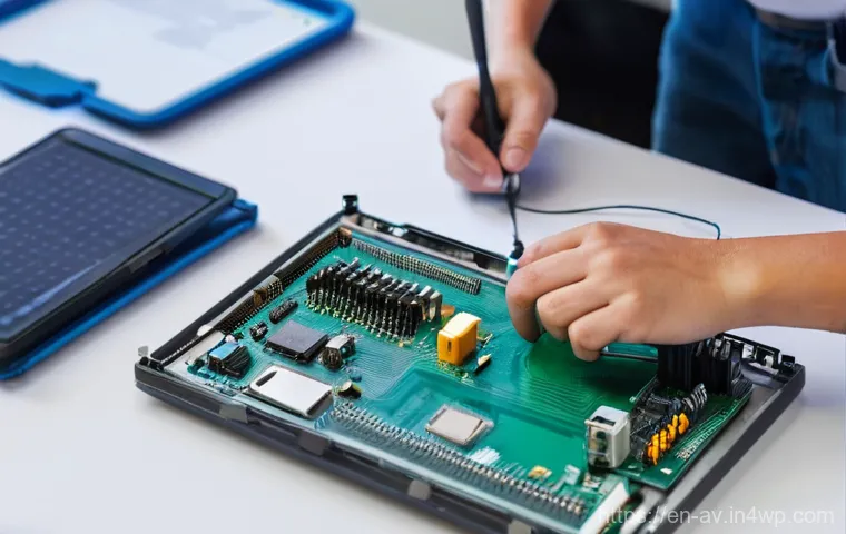 오픈소스 하드웨어 혁신이 가져온 변화 - **"Igniting STEM: Hands-On Learning with Open-Source Hardware"**
    A brightly lit, contemporary cl...