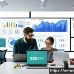 오픈소스 하드웨어 혁신의 도전 과제 - A detailed, realistic workspace scene showing a diverse group of engineers and designers collaborati...